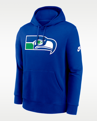 Мужское худи Seattle Seahawks Club Logo Nike NFL Pullover Hoodie