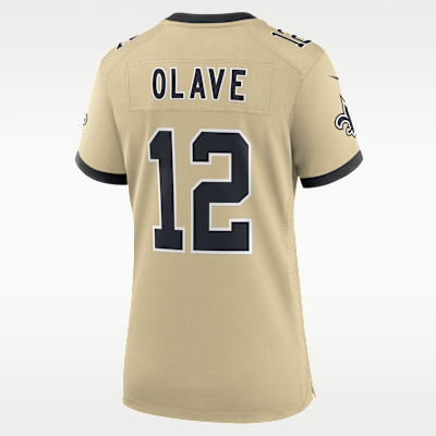 Jersey Nike de la NFL Game para mujer Chris Olave New Orleans Saints