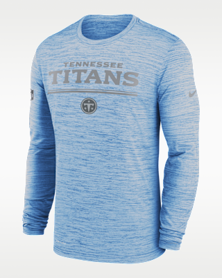Мужская футболка Tennessee Titans Sideline Team Issue Velocity Nike Dri-FIT NFL Long-Sleeve