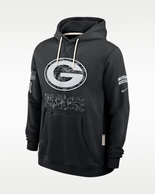 Мужское худи Green Bay Packers Salute to Service Sideline Nike Dri-FIT NFL Pullover Hoodie
