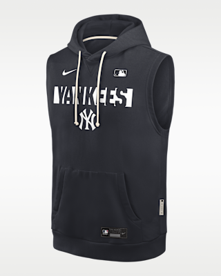 Мужское худи New York Yankees Authentic Collection Standard Issue Nike Dri-FIT MLB Sleeveless Pullover Hoodie