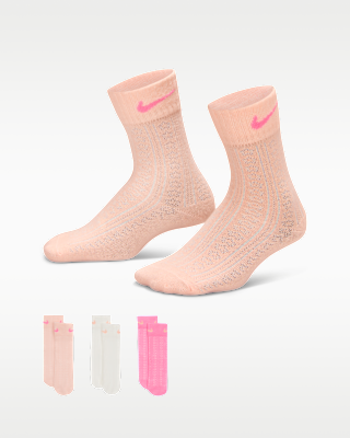 Детские носки Nike Kids' Easy Breezy Pointelle Socks (3 Pairs)