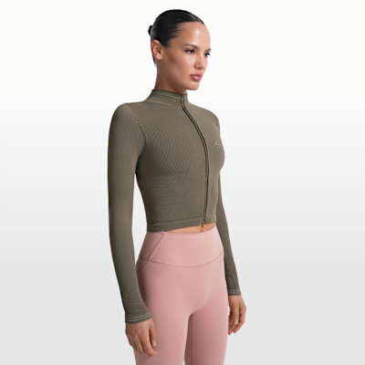 Veste courte à zip NikeSKIMS Ribbed Seamless pour femme