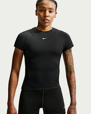 Женские шорты Nike Pro Dri-FIT Short-Sleeve Top