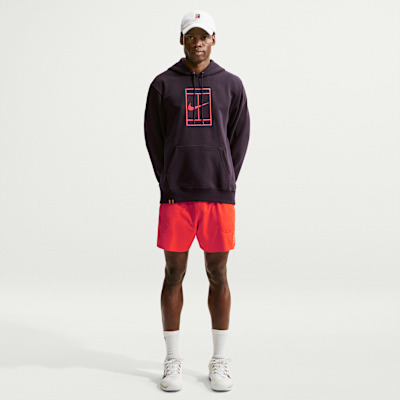 NikeCourt Slam Dri-FIT Fleece Erkek Kapüşonlu Tenis Üstü görsel 4