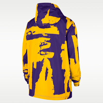 Ανδρικό τζάκετ Nike NBA Club Λος Άντζελες Λέικερς Courtside με φερμουάρ σε όλο το μήκος