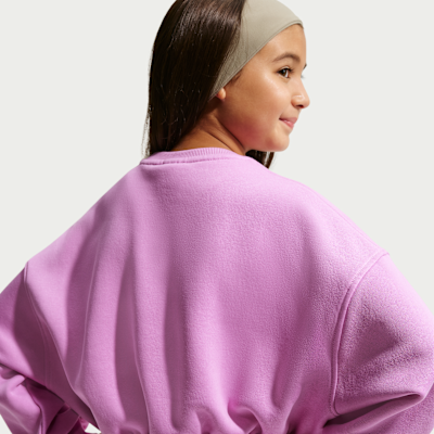 Nike Sportswear Club Fleece Girls' Boxy Crew-Neck Sweatshirt