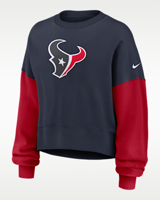 Женские  Houston Texans Nike NFL Pullover Crew