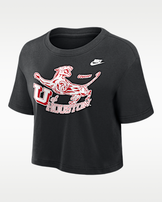 Женская футболка Houston Cougars Nike Dri-FIT Cropped
