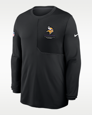 Мужские  Minnesota Vikings Sideline Coach Nike Dri-FIT NFL Long-Sleeve Top