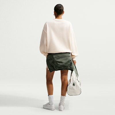 Nike Studio Fleece Orta Kalınlıkta Oversize Kadın Crew Üst görsel 5