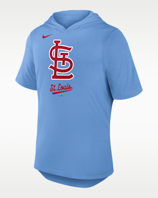 Мужская футболка St. Louis Cardinals Logo Nike Dri-FIT MLB Hooded