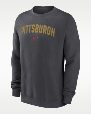Мужские  Pittsburgh Pirates 2-Hit Nike MLB Pullover Crew