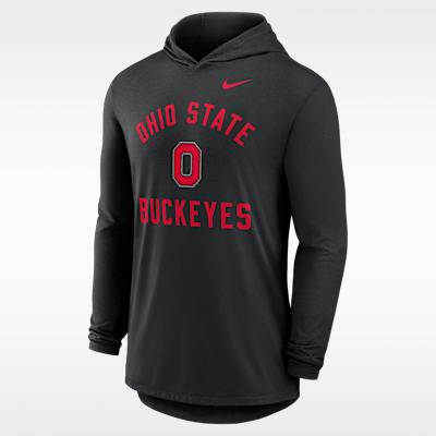 Ohio State Campus Arch Men's Nike Dri-FIT College Long-Sleeve Hooded T-Shirt