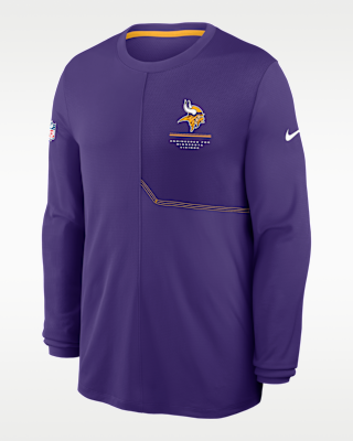 Мужские  Minnesota Vikings Sideline Coach Nike Dri-FIT NFL Long-Sleeve Top