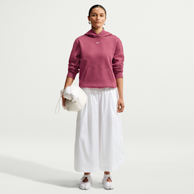 Nike Studio Fleece Orta Kalınlıkta Kapüşonlu Kadın Sweatshirt'ü görsel 4