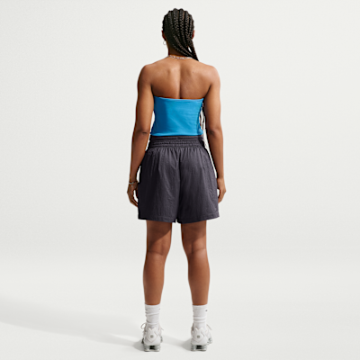 Nike Sportswear Bol Kesimli Yüksek Belli Hafif Ripstop Kadın Şortu görsel 5