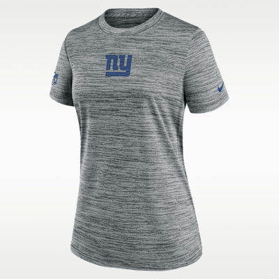Playera Nike Dri-FIT de la NFL para mujer New York Giants Sideline Team Issue Velocity