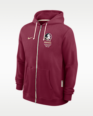 Мужское худи Florida State Sideline Standard Issue Nike Dri-FIT College Full-Zip Hoodie