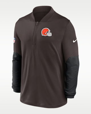 Мужские  Cleveland Browns Feel The Pressure Nike Dri-FIT NFL 1/2-Zip Top