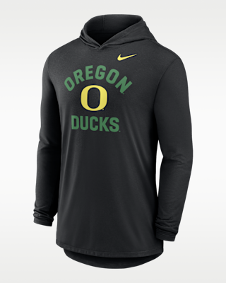 Мужская футболка Oregon Primetime Arch Nike Dri-FIT College Long-Sleeve Hooded