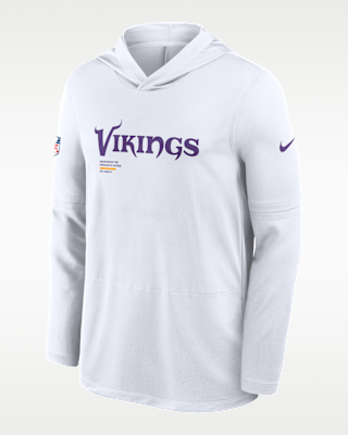Мужские  Minnesota Vikings Pure Fury Sideline Nike Dri-FIT NFL Long-Sleeve Hooded Top