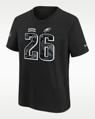 Детская футболка Saquon Barkley Philadelphia Eagles Salute to Service Big Kids' Nike NFL