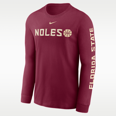 Florida State Basketball Icon Men's Nike College Long-Sleeve T-Shirt