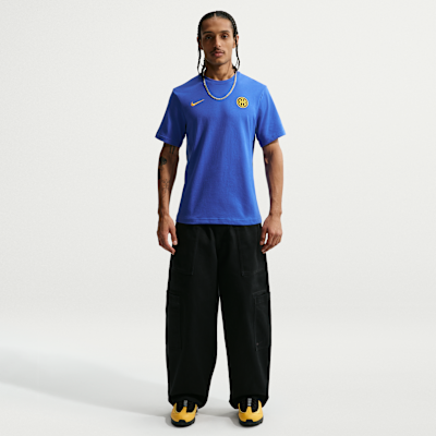 Nike Inter Milan Primary Nike Dri-FIT Erkek Futbol Tişörtü görsel 4