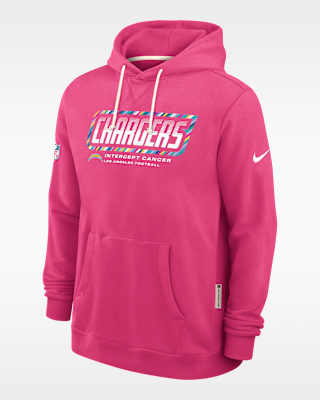 Мужское худи Los Angeles Chargers Crucial Catch Sideline Standard Issue Nike Dri-FIT NFL Pullover Hoodie