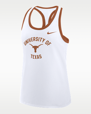 Женские  Texas Uni Name Nike College Racerback Tank Top