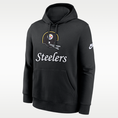 Sudadera con gorro sin cierre Nike de la NFL para hombre Pittsburgh Steelers Best Season Rewind Club