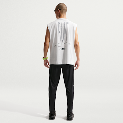 Nike Miler Dri-FIT Örgü Erkek Koşu Eşofman Altı görsel 5