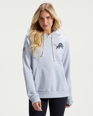 Женское худи Detroit Lions Rivalries Collection Sideline Nike Dri-FIT NFL Pullover Hoodie