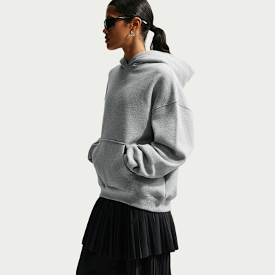 Nike Studio Fleece Orta Kalınlıkta Oversize Kapüşonlu Kadın Sweatshirt'ü görsel 3