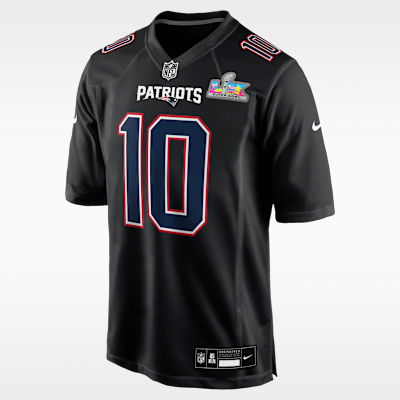 Drake Maye New England Patriots Super Bowl LX Men's Nike NFL Game Fashion Jersey