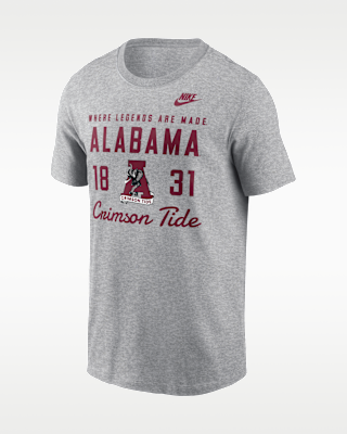 Мужская футболка Alabama Legacy Stacked Est Nike College