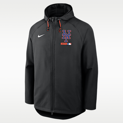 New York Mets Authentic Collection Men's Nike Therma-FIT MLB Full-Zip Hooded Jacket