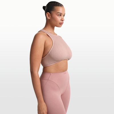 Γυναικείος στηθόδεσμος με ψηλό λαιμό NikeSKIMS Ribbed Seamless
