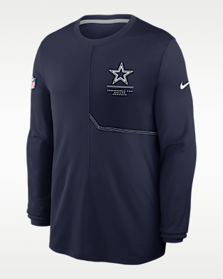 Мужские  Dallas Cowboys Sideline Coach Nike Dri-FIT NFL Long-Sleeve Top