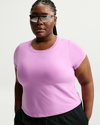 Женская футболка Nike Sportswear Chill Knit Cropped (Plus Size)