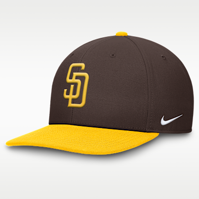Gorra Nike Dri-FIT de la MLB ajustable para hombre San Diego Padres Pro
