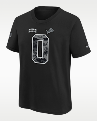 Детская футболка Jahmyr Gibbs Detroit Lions Salute to Service Big Kids' Nike NFL