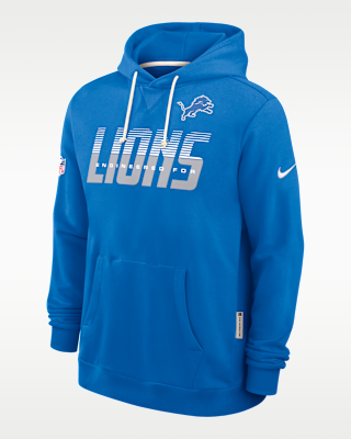 Мужское худи Detroit Lions Sideline Standard Issue Nike Dri-FIT NFL Pullover Hoodie