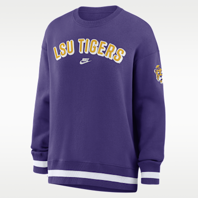 LSU Legacy Phoenix Women's Nike College Oversized Pullover Crew