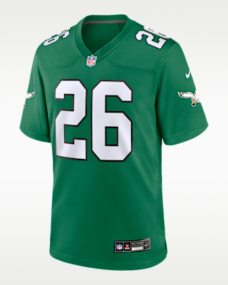 Мужские джерси Saquon Barkley Philadelphia Eagles Nike NFL Game Football Jersey для футбола