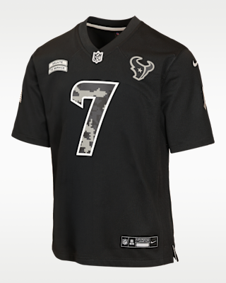 Детские джерси C.J. Stroud Houston Texans Salute to Service Big Kids' Nike NFL Game Jersey