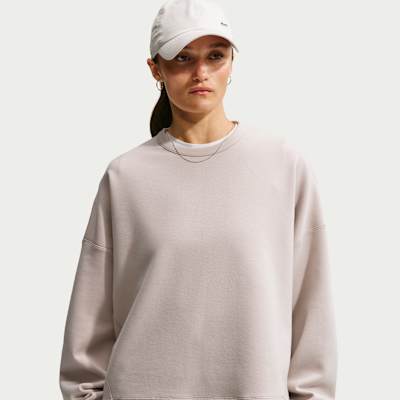 Nike 24.7 ImpossiblySoft Dri-FIT Bol Kesimli Crew Yakalı Kadın Üstü görsel 3