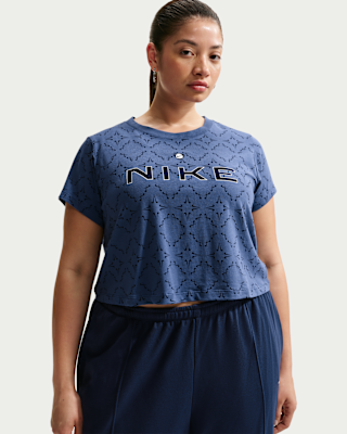 Женская футболка Nike Sportswear Chill Knit Slim Cropped (Plus Size)