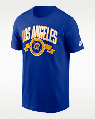 Мужская футболка Los Angeles Rams Rewind Front And Back Hit Essential Nike NFL